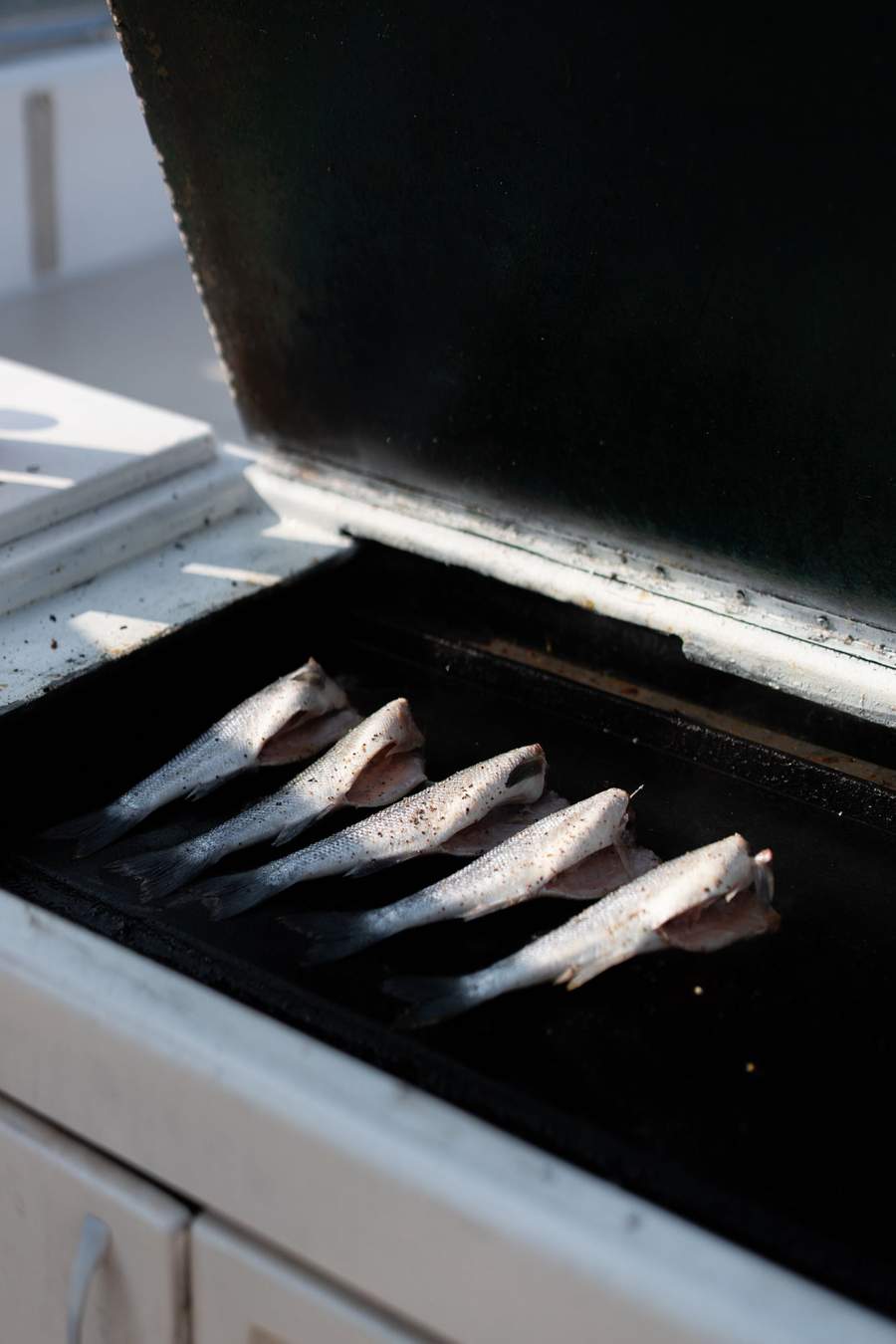 Fresh seafood on board our yacht